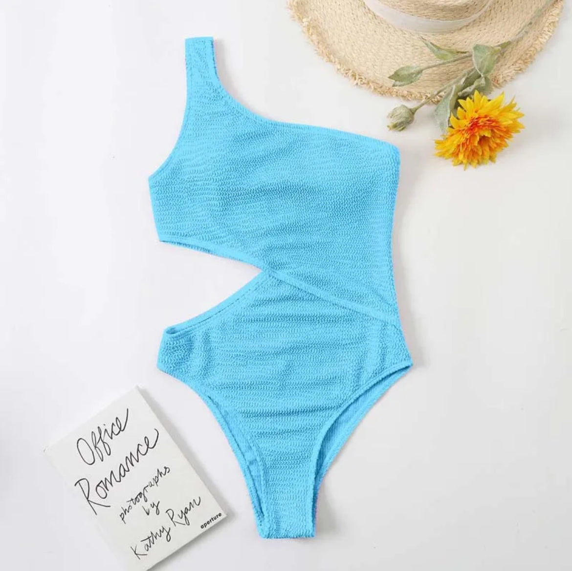 One Shoulder Cut-Out Swimsuit