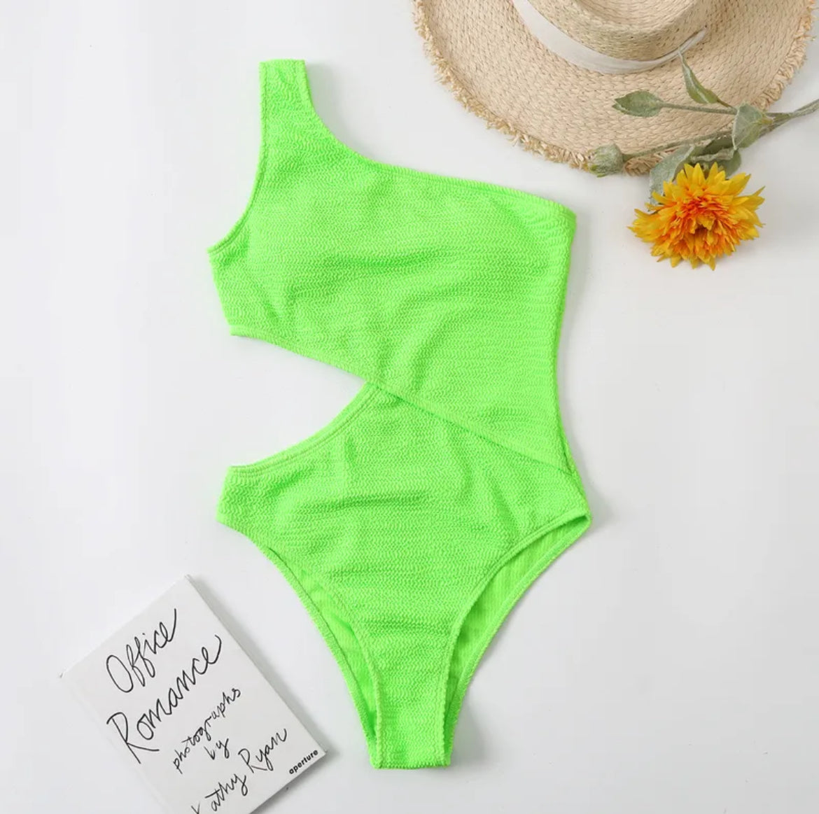 One Shoulder Cut-Out Swimsuit