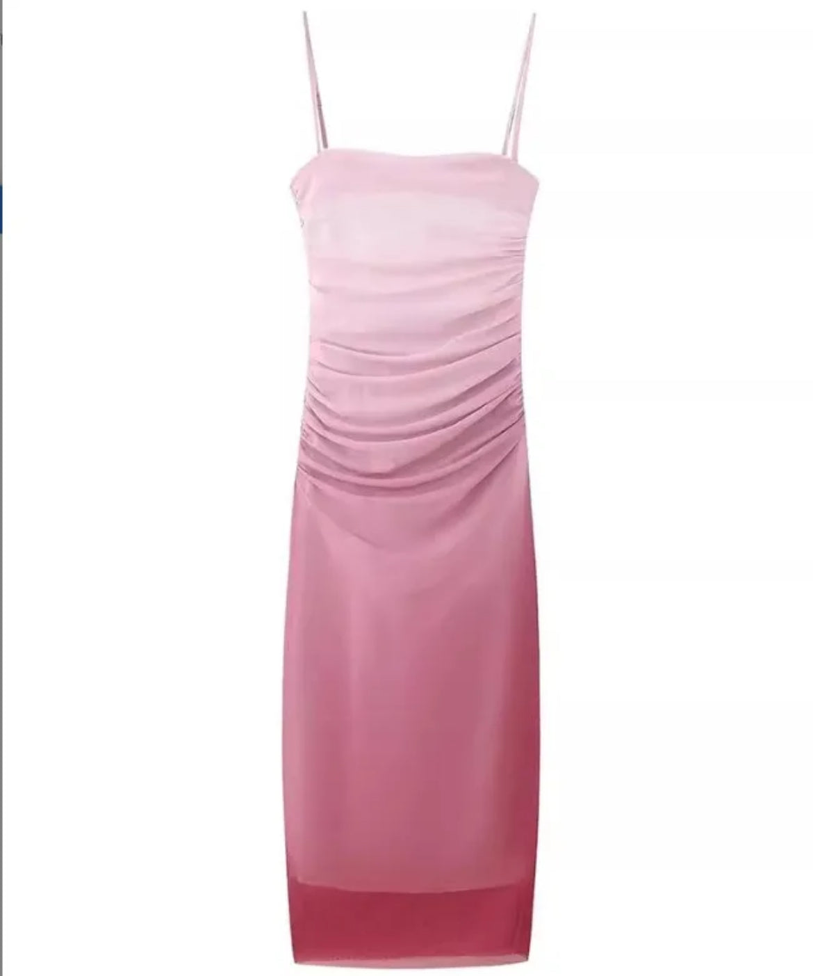 Ombre Sheer Midi Dress