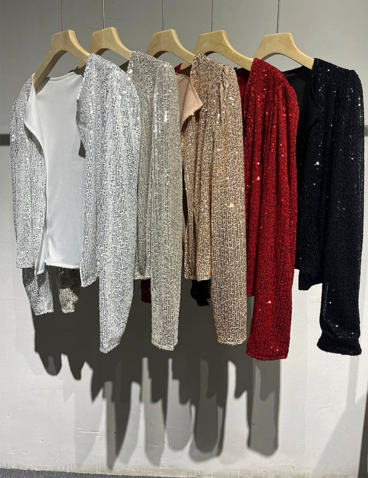 Cropped Sequin Jacket