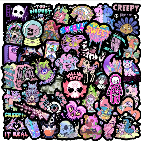 Gothic Style Waterproof Graffiti Stickers (Style 2)