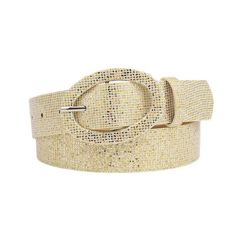 Buckled Glitter Belt