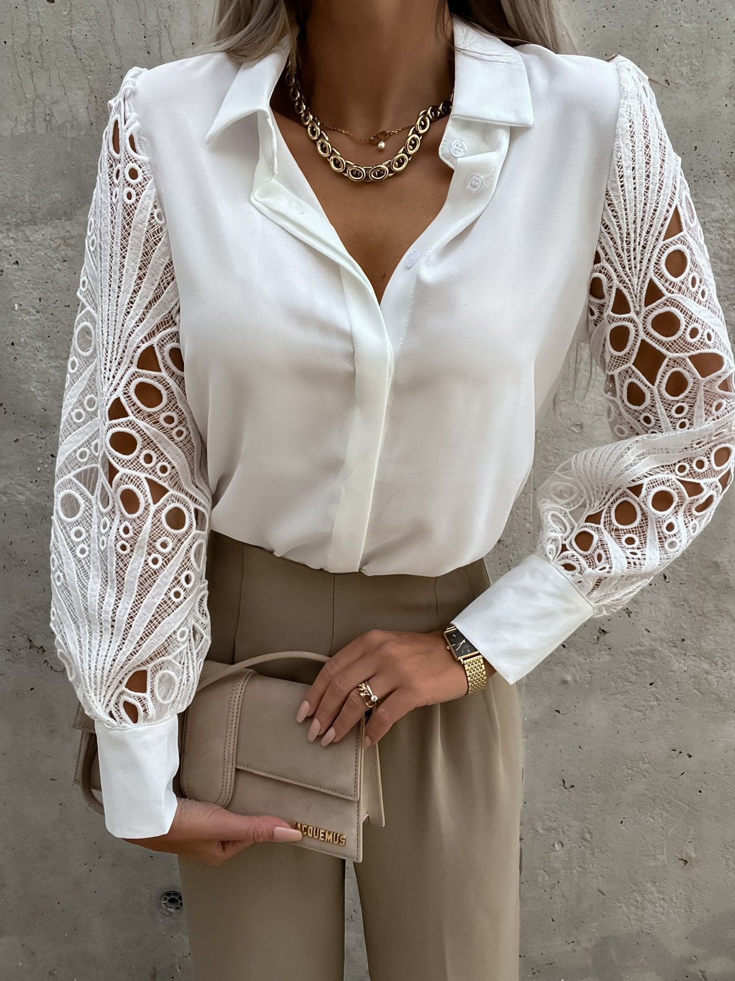 Lace Sleeve Shirt
