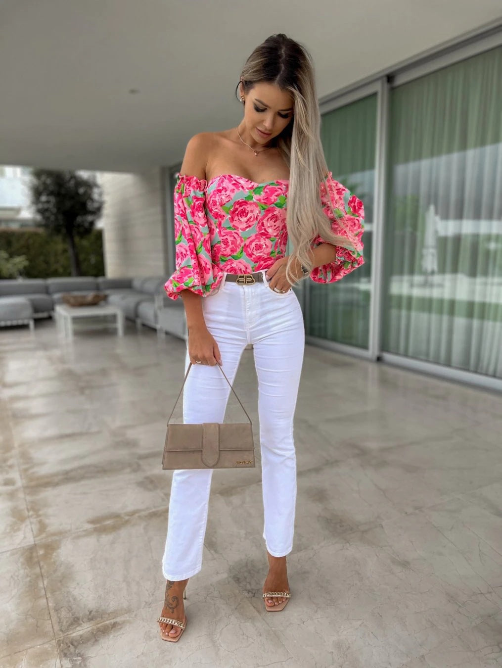 Floral Off Shoulder Top