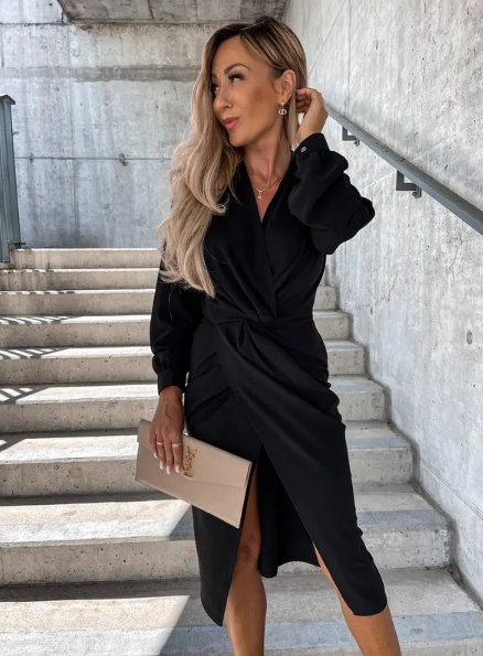 Knot Front Dress Blazer Dress
