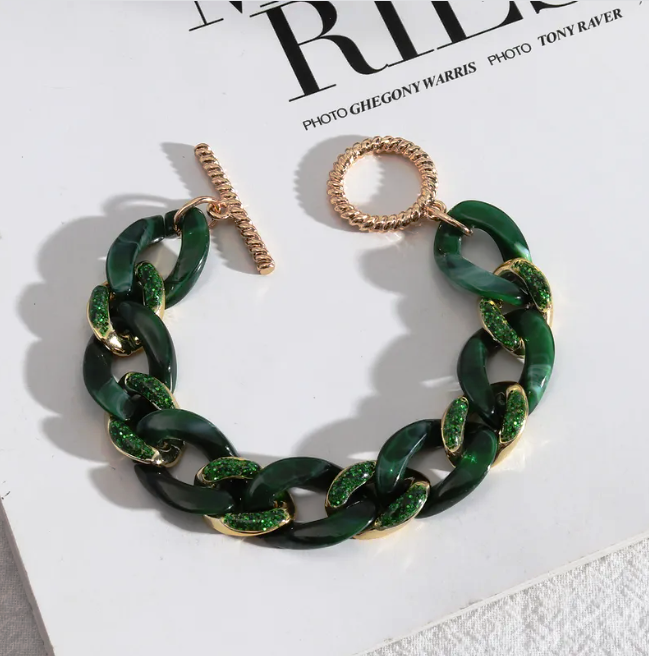 Acrylic Chain Link Bracelet