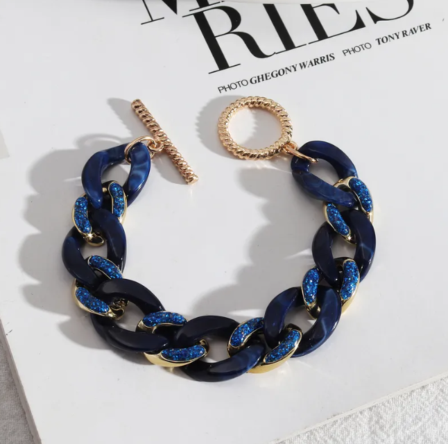 Acrylic Chain Link Bracelet