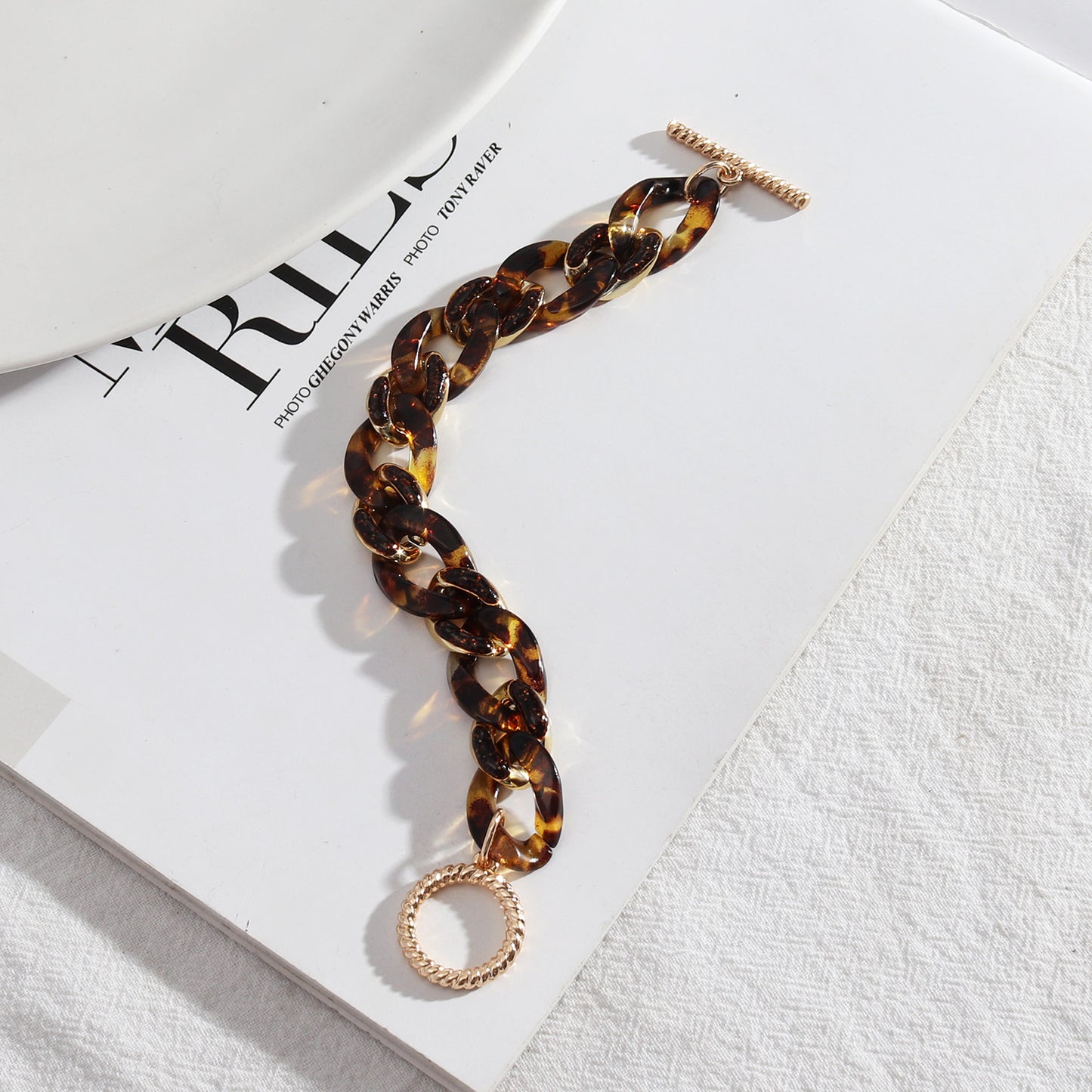 Acrylic Chain Link Bracelet