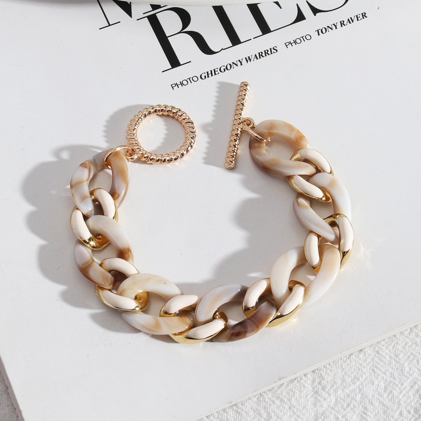Acrylic Chain Link Bracelet