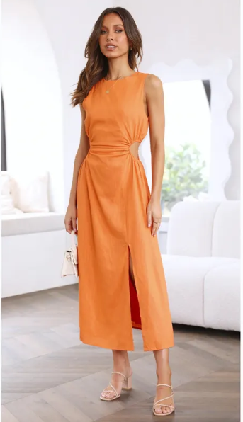 Cut-Out Maxi Dress