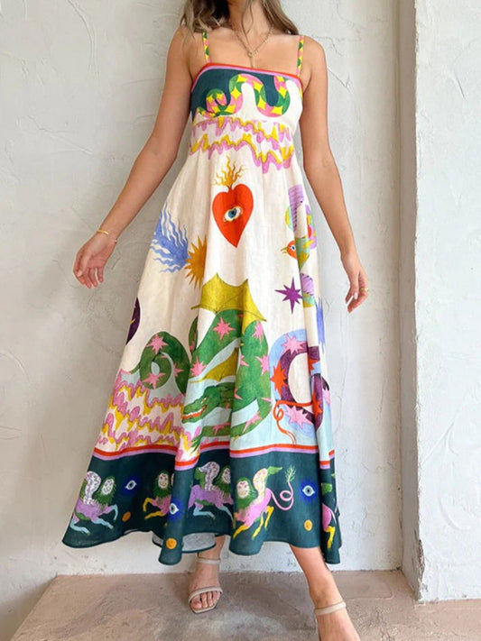 Summer Printed Maxi Dress