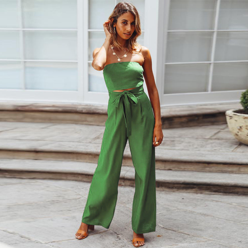 Cut-Out Strapless Jumpsuit