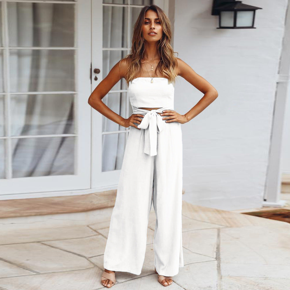 Cut-Out Strapless Jumpsuit