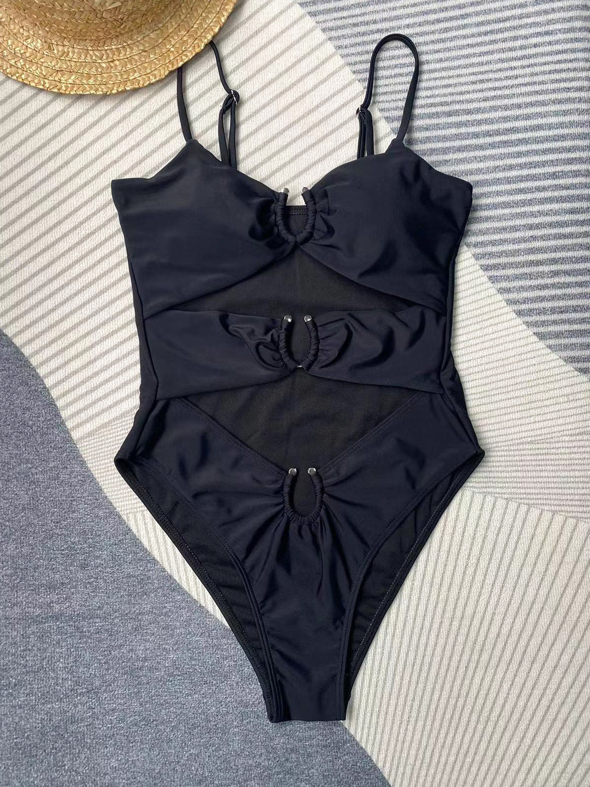 Black Cut-Out Swimsuit