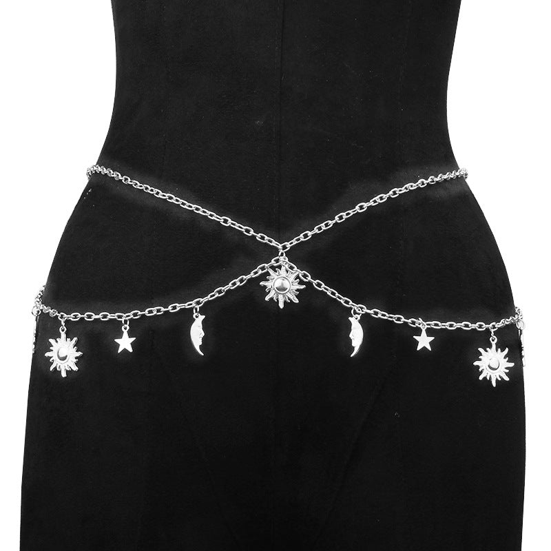 Sun Moon and Stars Chain Belt