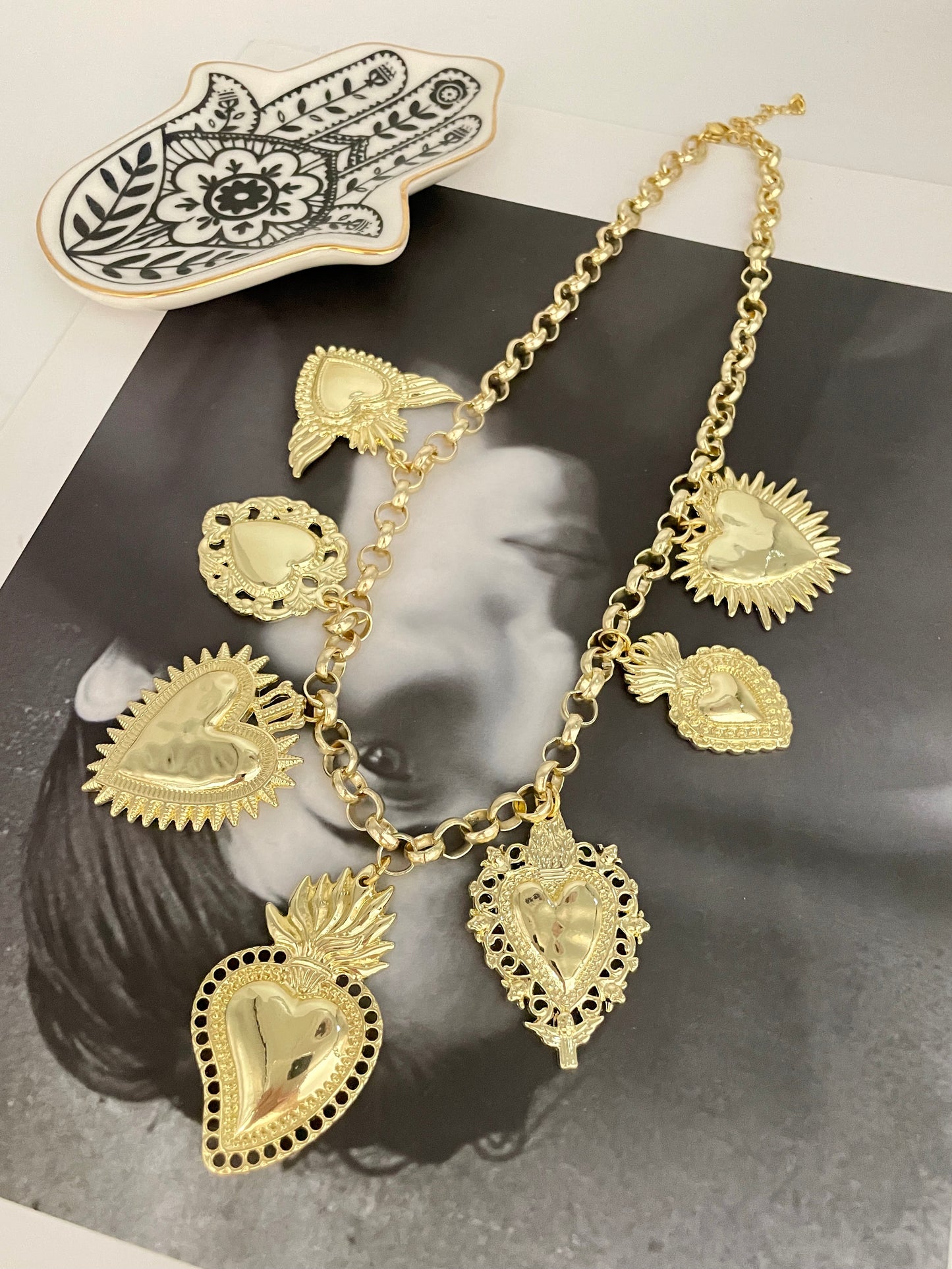 Love Struck Gold Heart Necklace