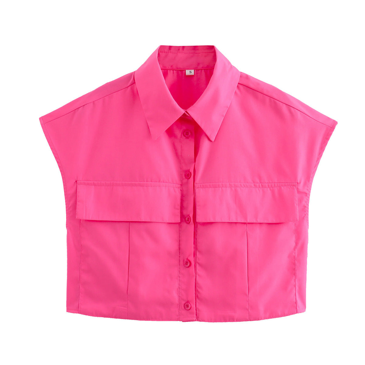 Cap Sleeve Crop Shirt