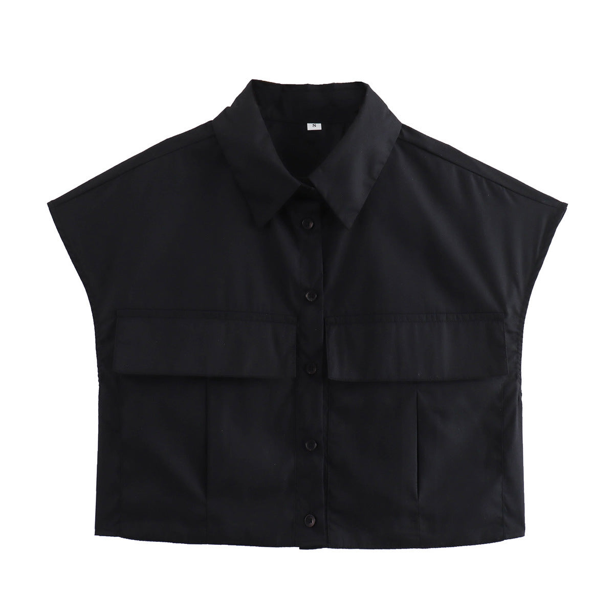 Cap Sleeve Crop Shirt