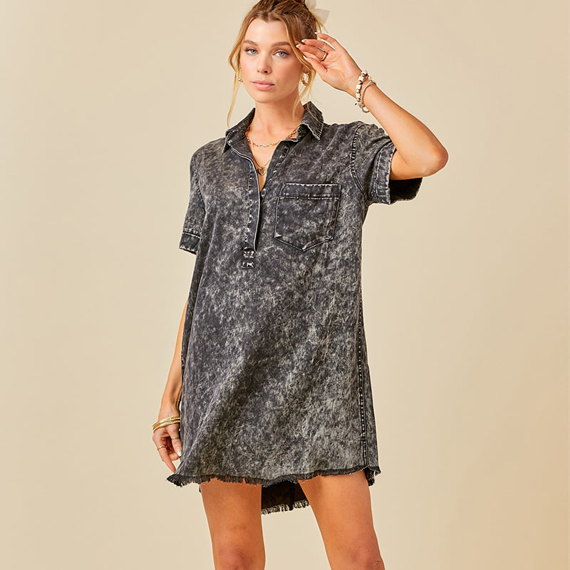 Denim Shift Dress