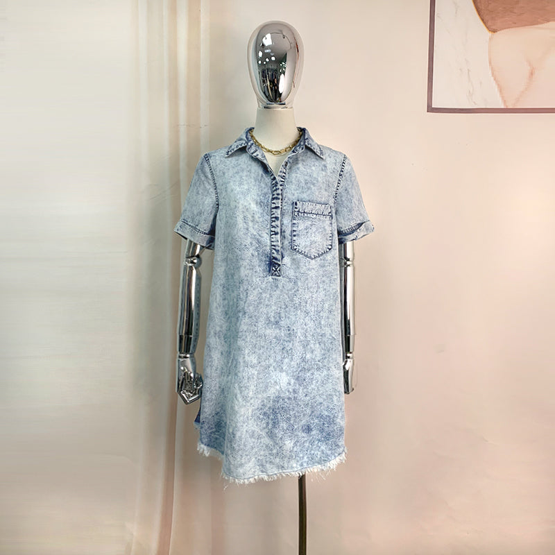 Denim Shift Dress
