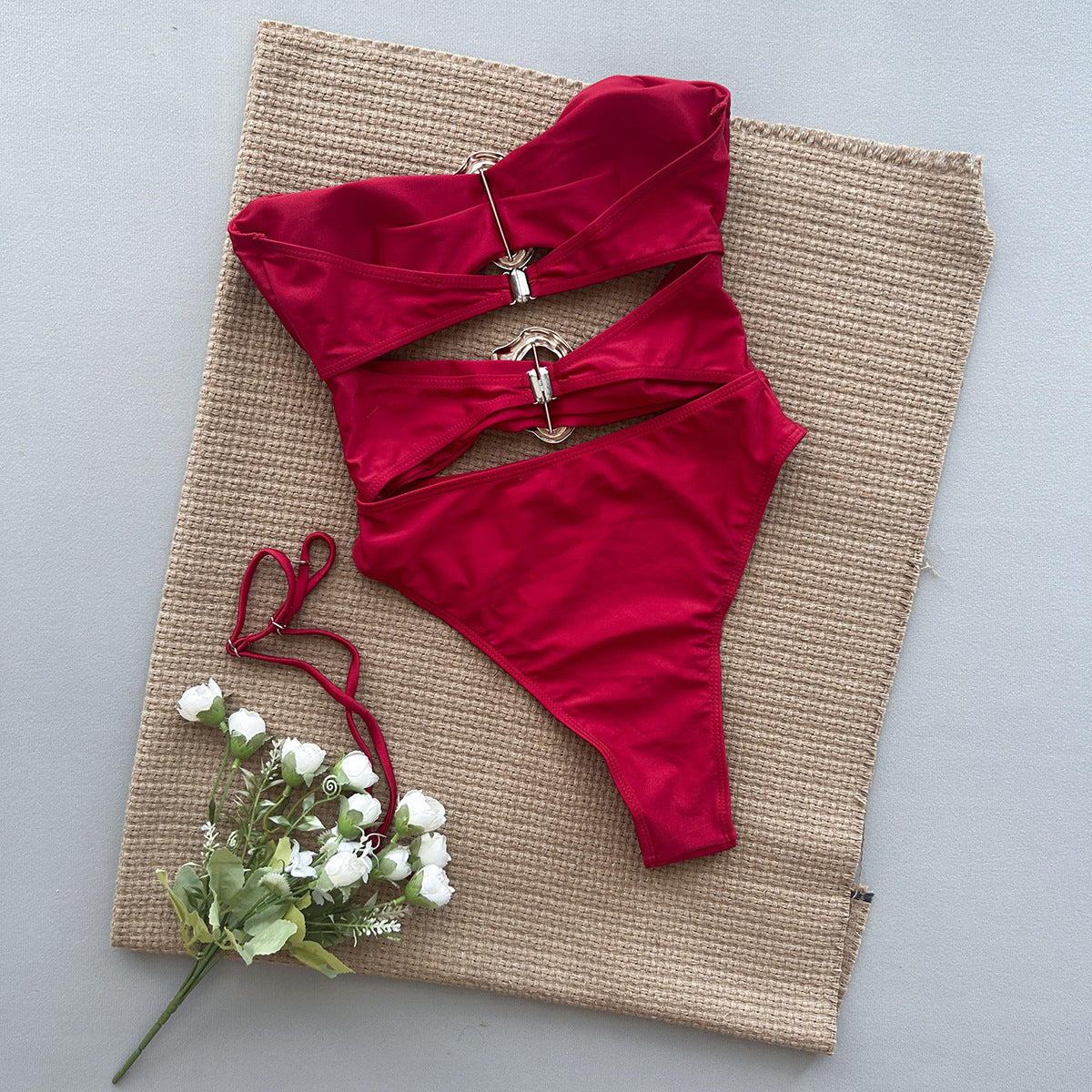 Bandeau Cut-Out Swimsuit