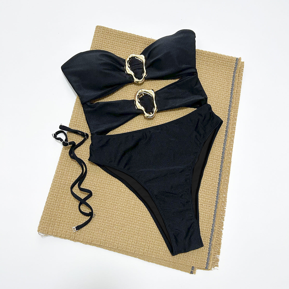 Bandeau Cut-Out Swimsuit