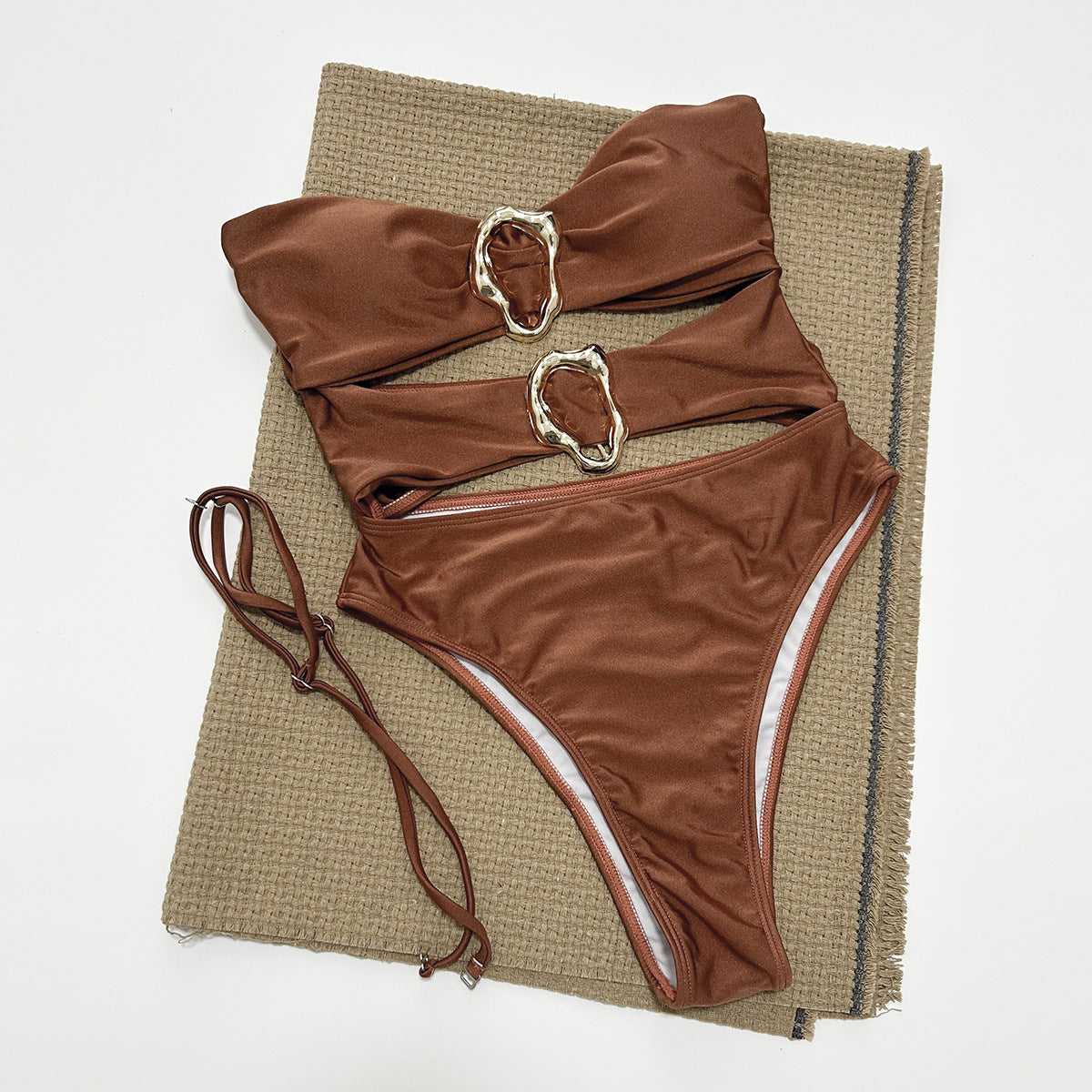 Bandeau Cut-Out Swimsuit