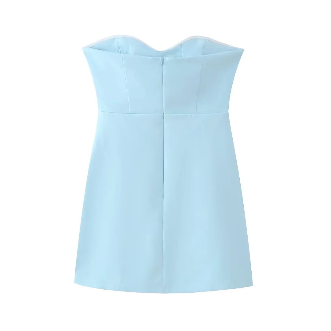 Floral Applique Cut-Out Dress