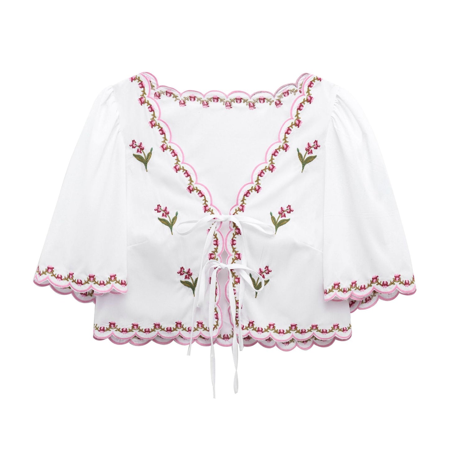 Blossom Tie-Front Crop Top