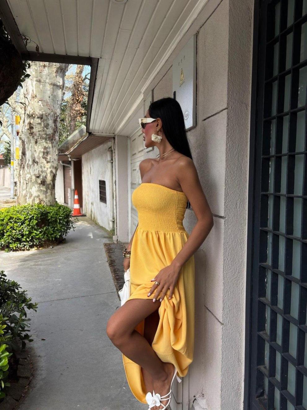 Strapless Maxi Dress