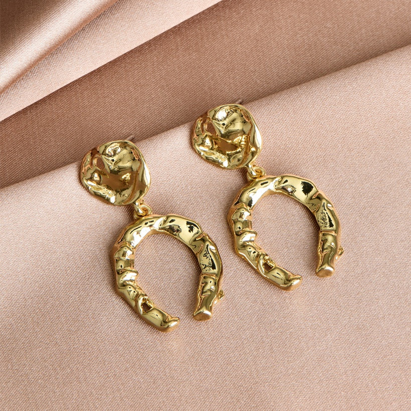 Alter Ego Gold Hammered Earrings