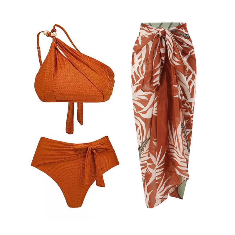 Palm Escape Three-Piece Swim Set