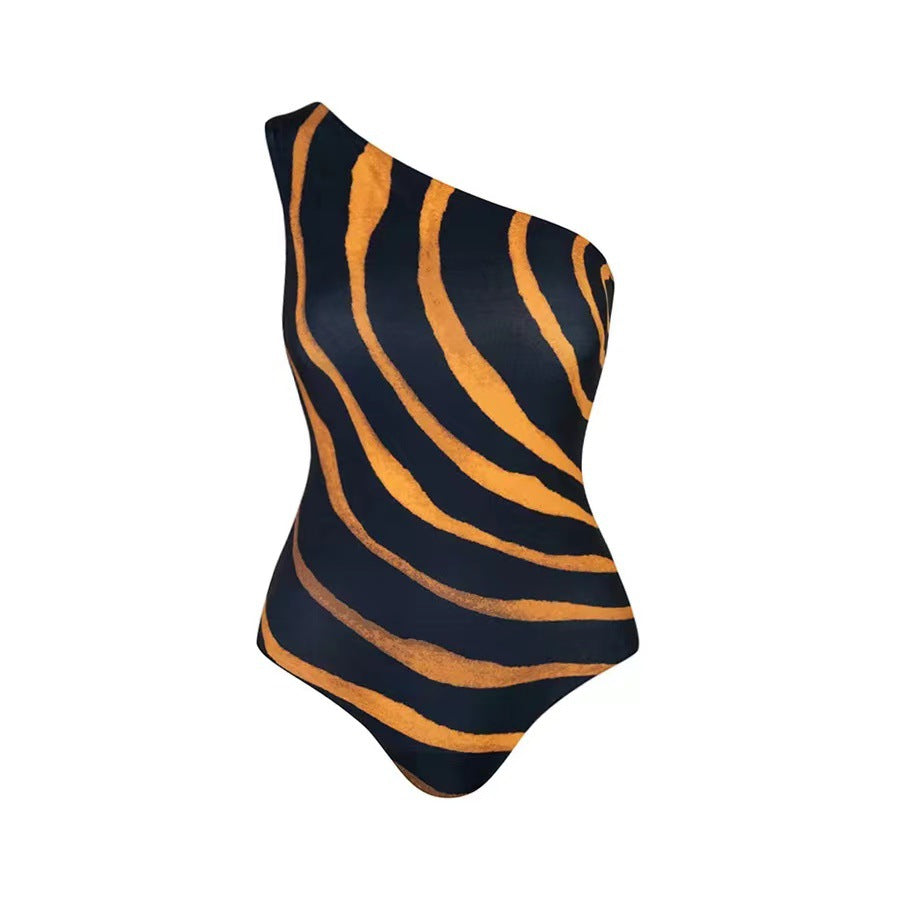 Sunstripe Swimsuit Set With Cover-Up