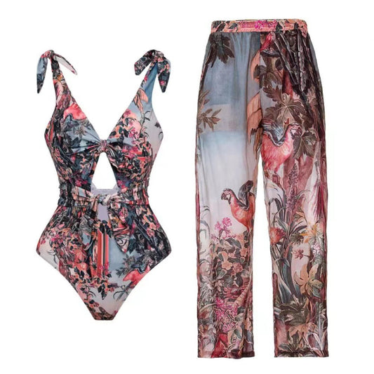 Botanical Muse Cut-Out Swim Set