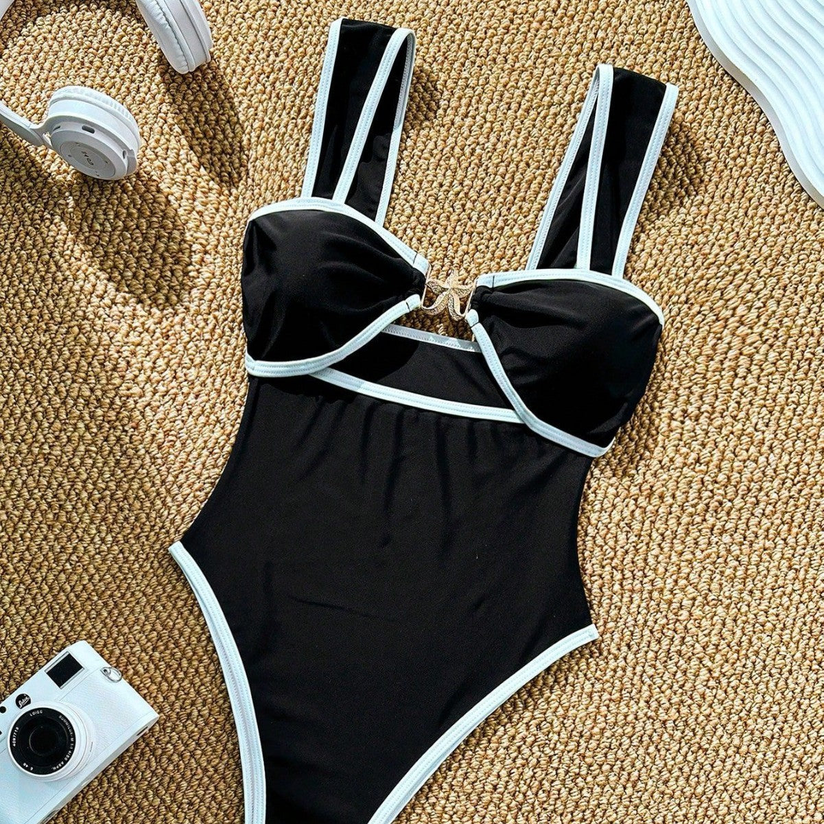 Midnight Tide Cut-Out Swimsuit