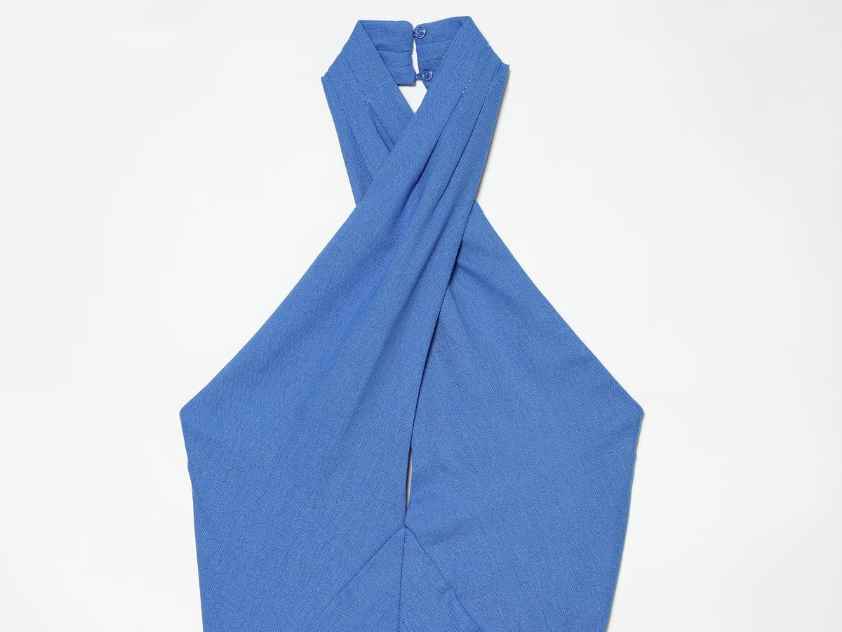 After Sunset Halter Maxi Dress
