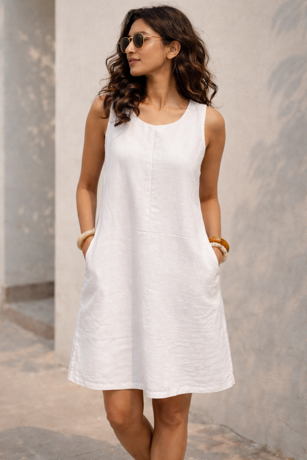 Sleeveless Shift Dress