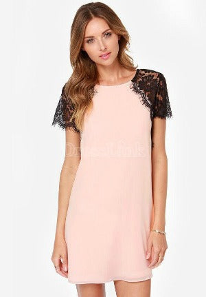 Baby Doll Pink Shift Dress