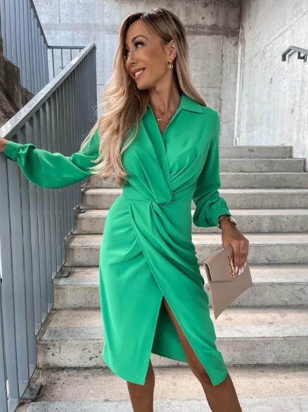 Knot Front Dress Blazer Dress