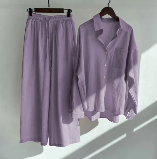 Cotton Shirt and Pant Set