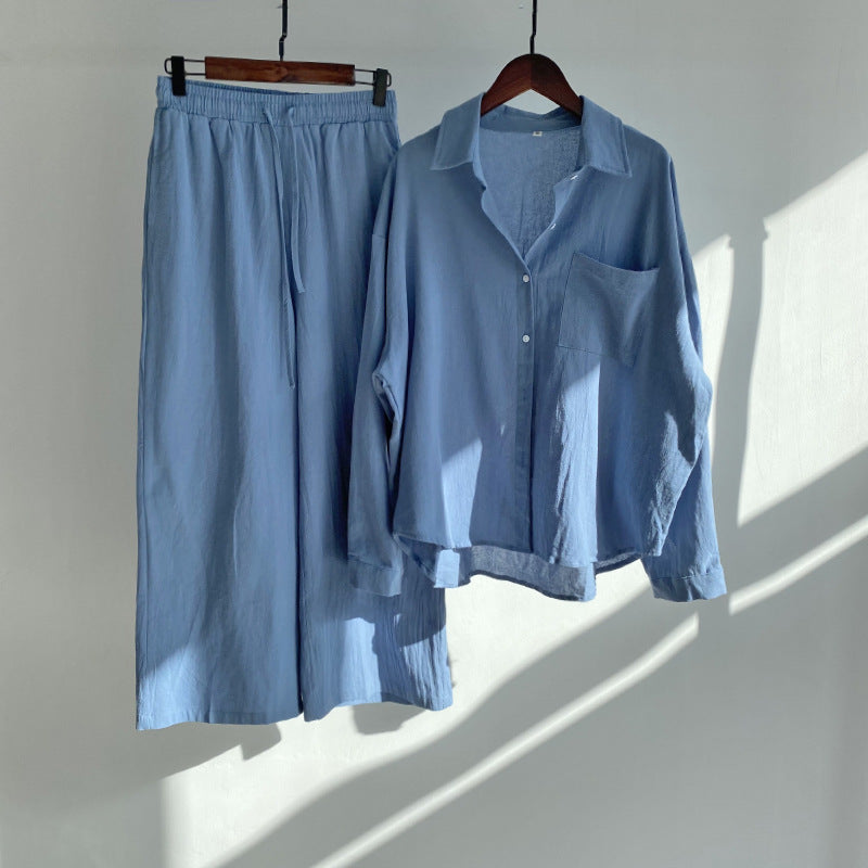 Cotton Shirt and Pant Set