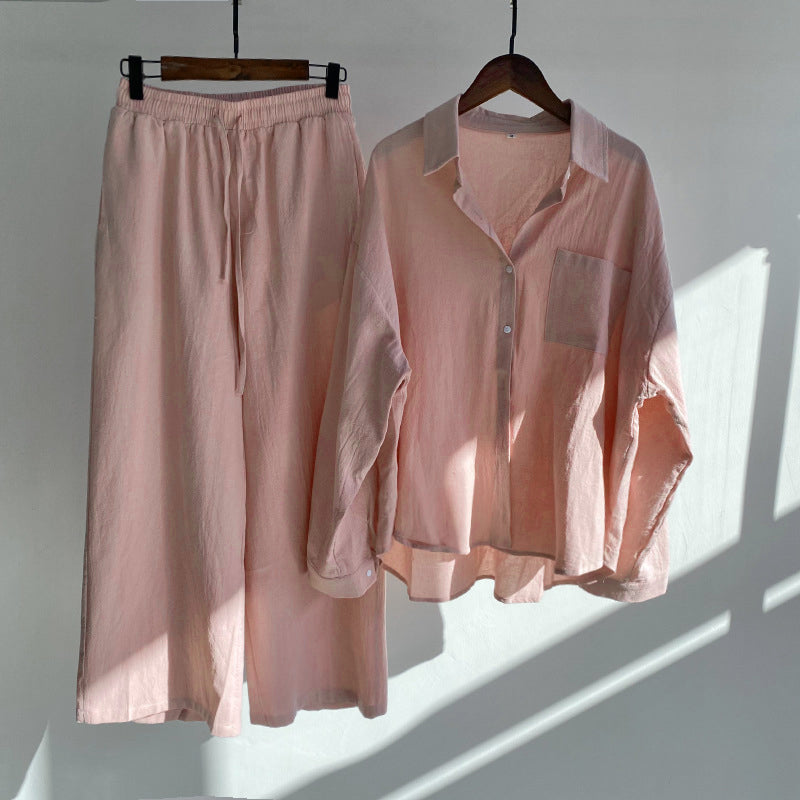 Cotton Shirt and Pant Set