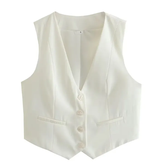 Button Down Sleeveless Vest