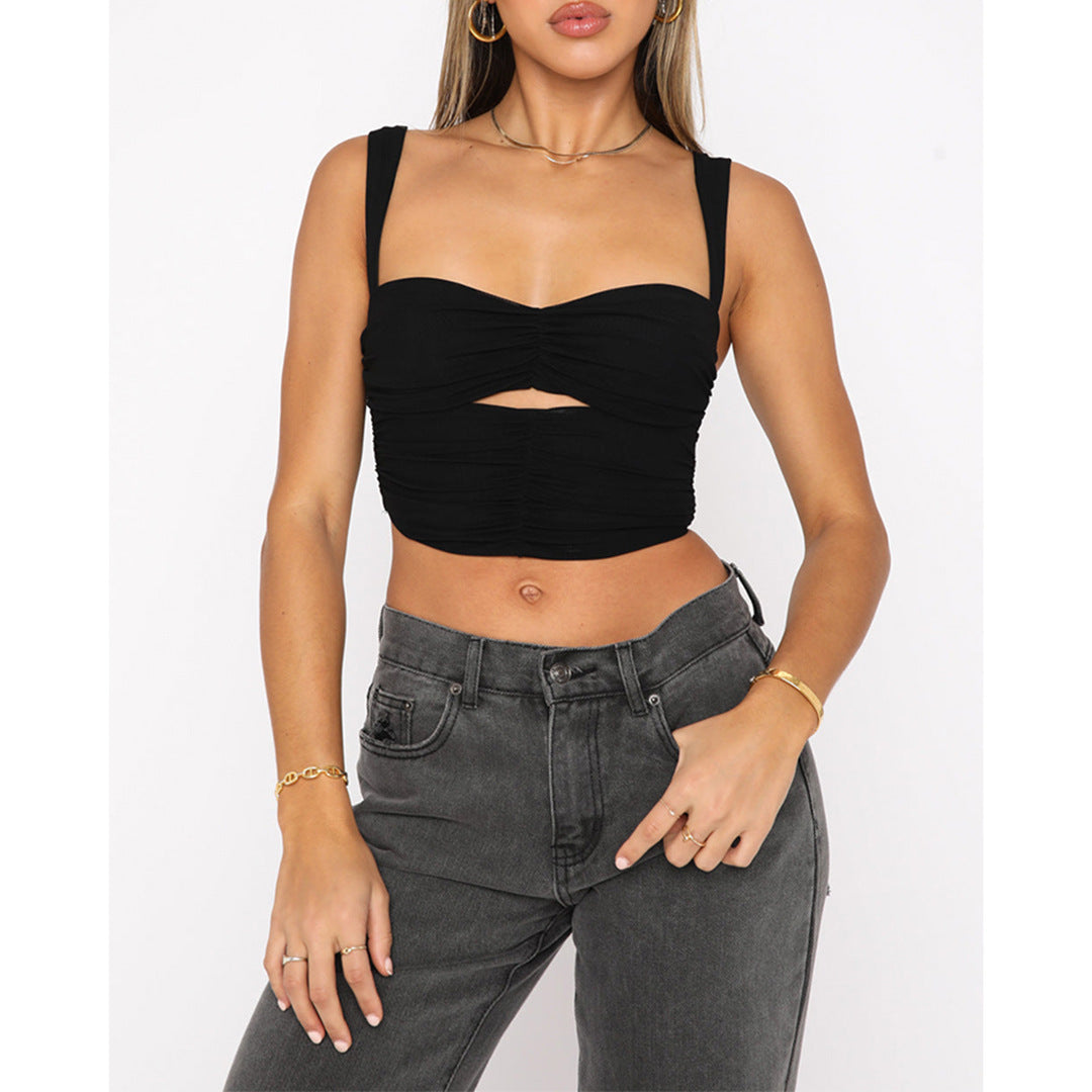 Matcha Green Cut-Out Crop Top