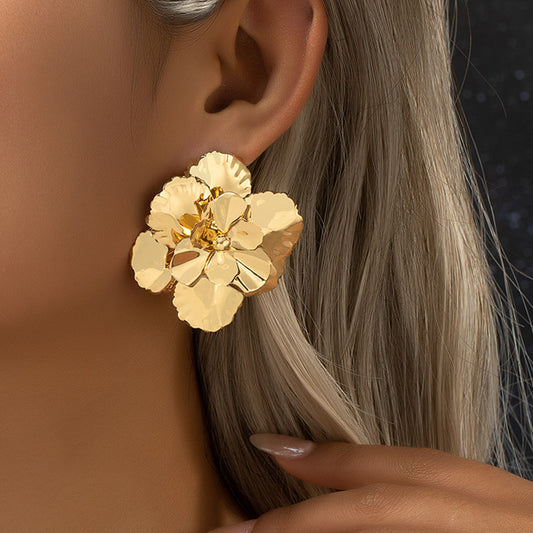 Gold Plated Floral Studs