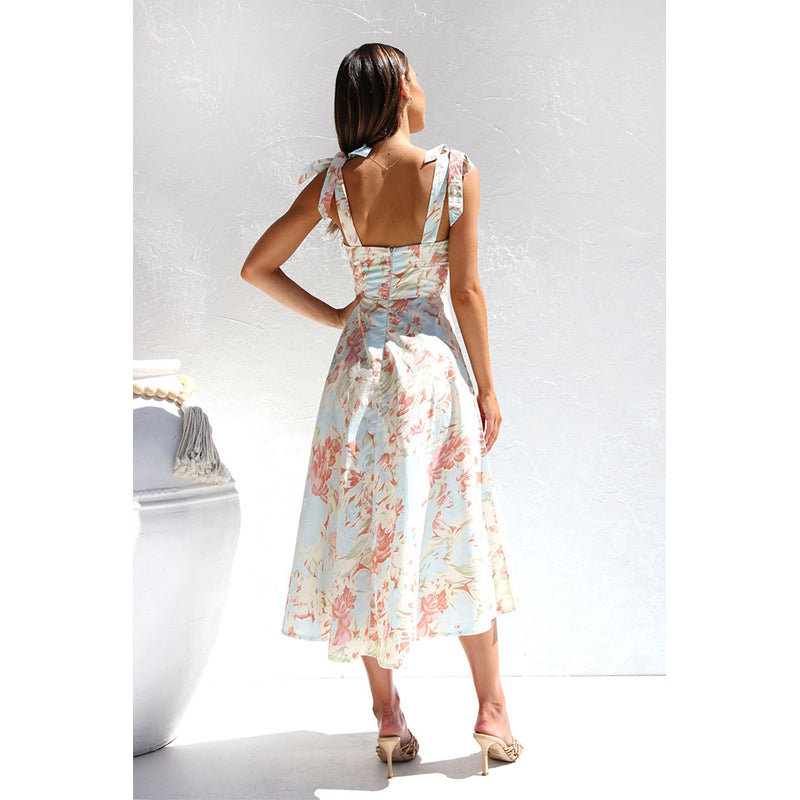 Floral Printed Midi Dress