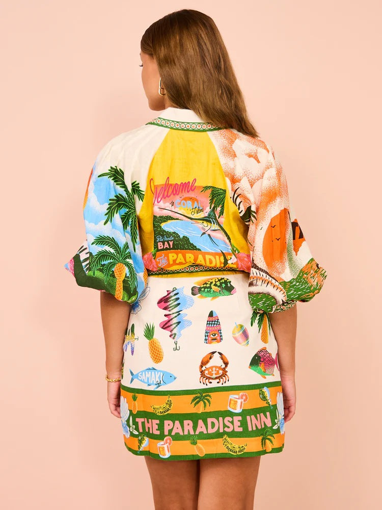 Printed Vacation Dress