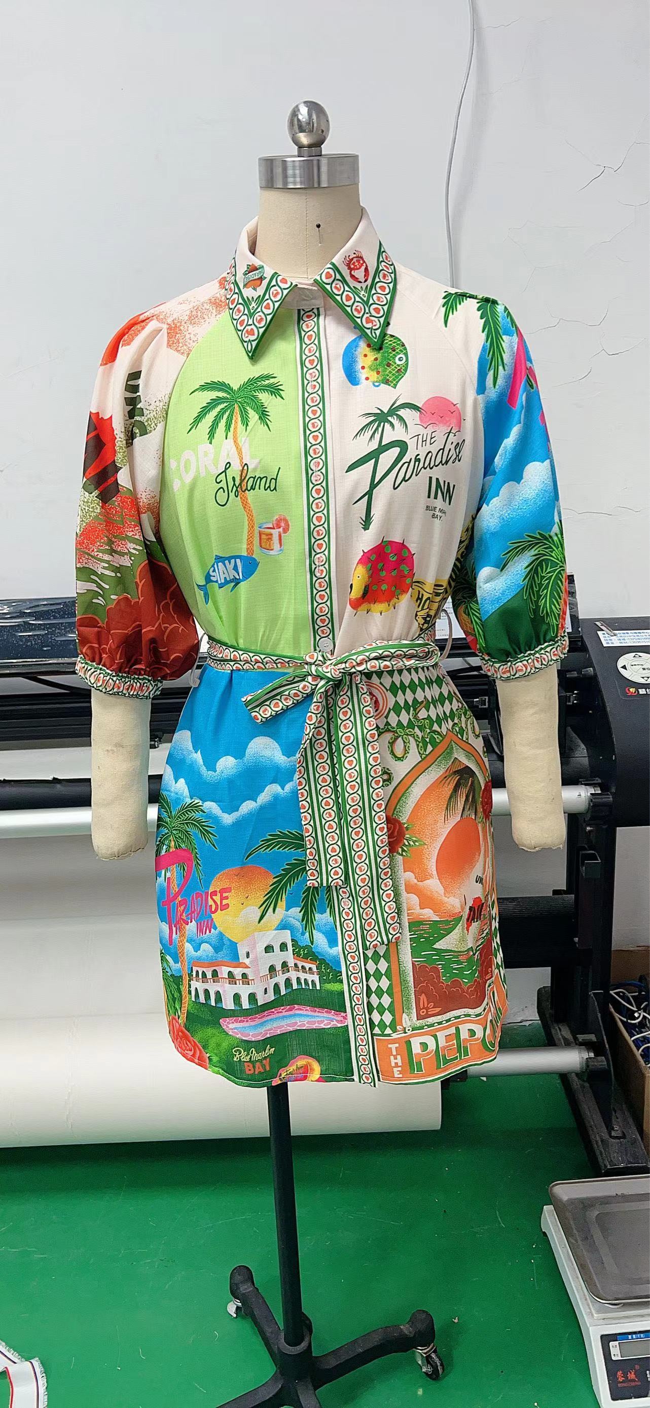 Printed Vacation Dress