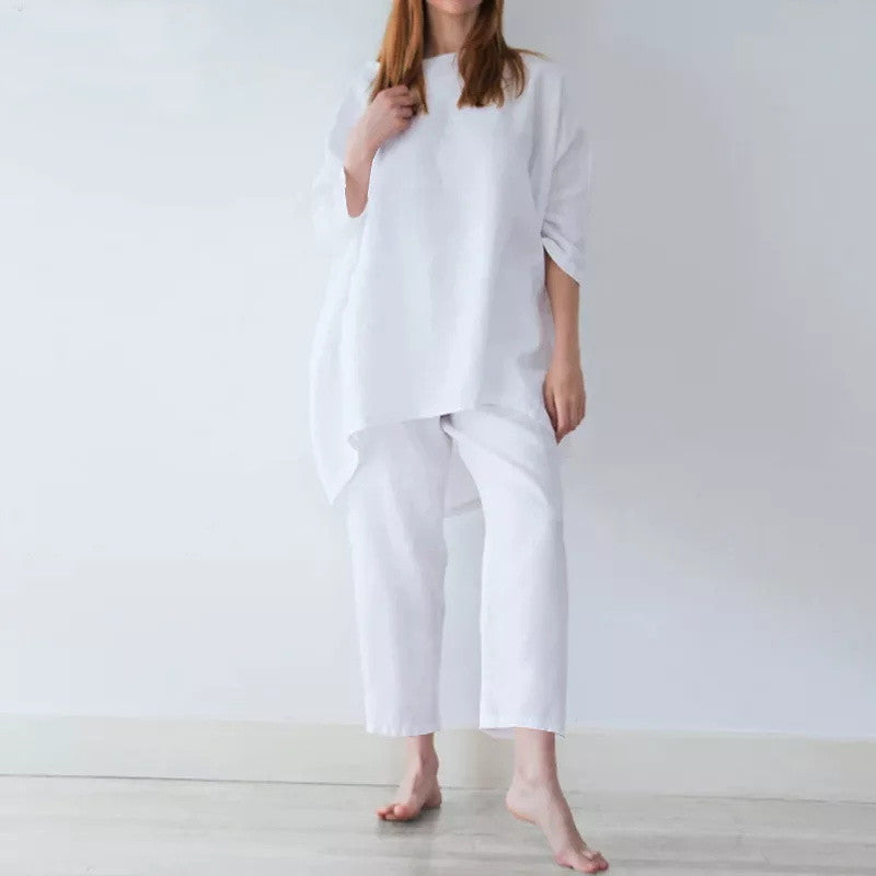 Linen Tunic Top and Pant Co-ord Set