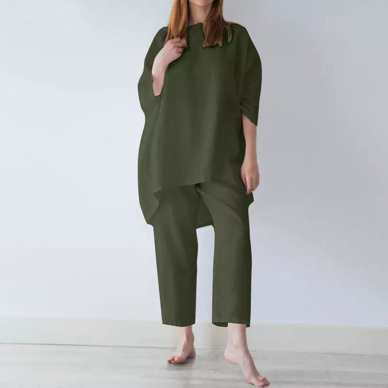 Linen Tunic Top and Pant Co-ord Set